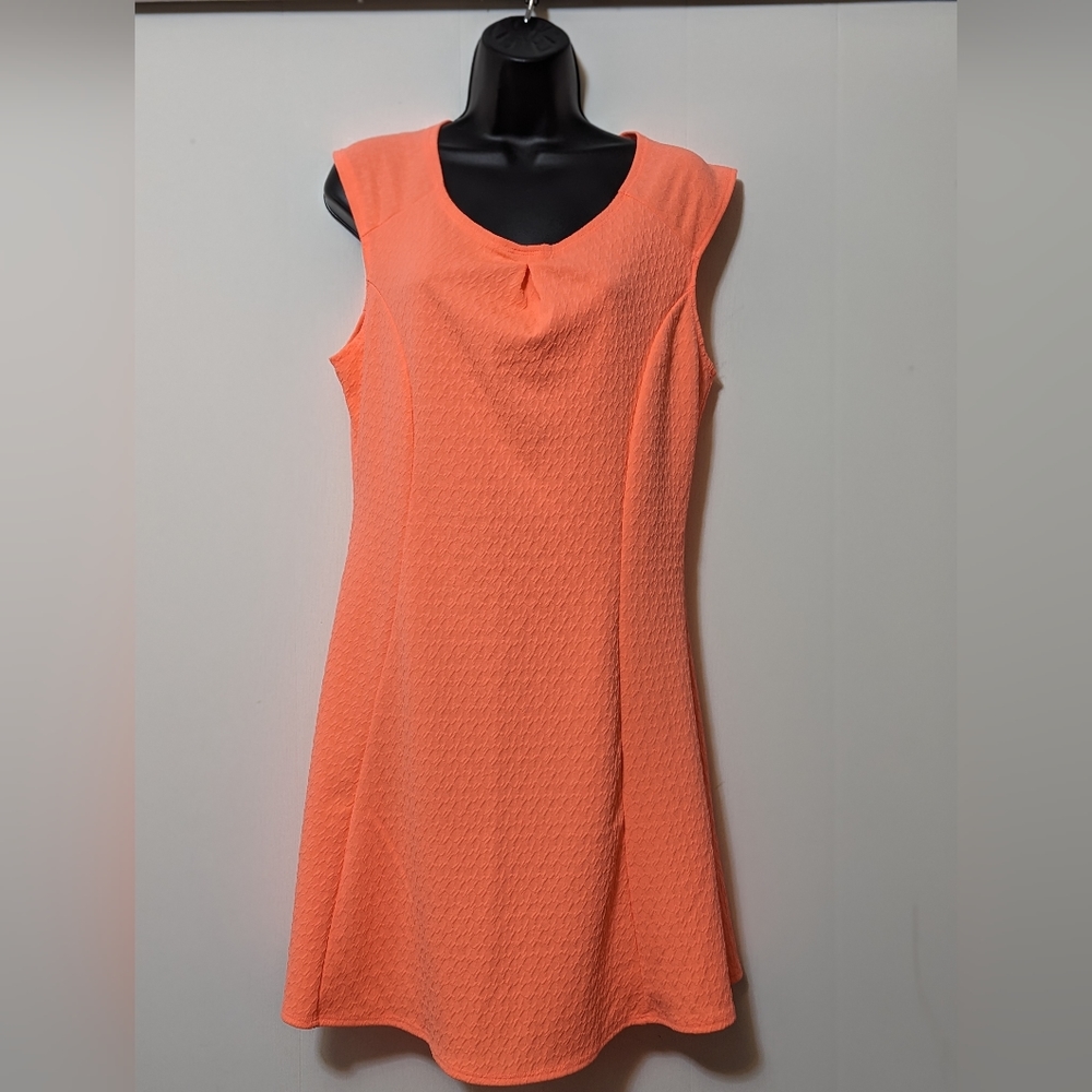 Women's Urban Rose Bright Coral Pink Casual Dress Size Large